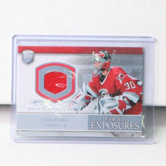 Cam Ward Be A Player Upper Deck Photoshoot Worn Hockey Card Carolina Hurricanes - Picture 1 of 2